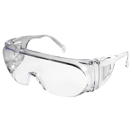 Sellstrom Safety Glasses, Anti-Scratch, Clear Lens, Clear Frame, Half-Frame S79301